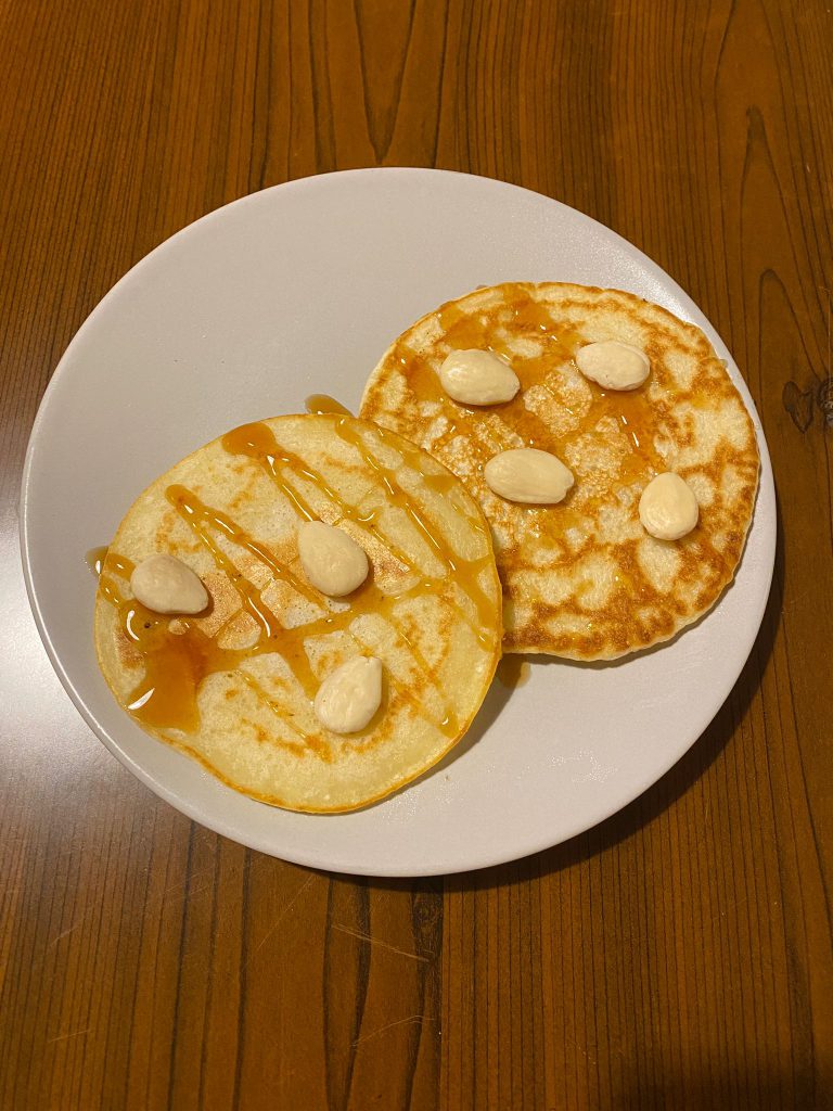 pancake con mandorle