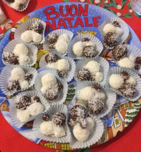 dolci di natale tartufi di cocco