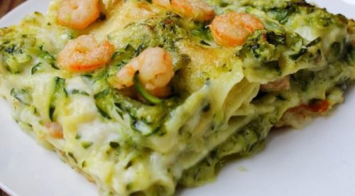 lasagne al forno gamberi e zucchine primi piatti