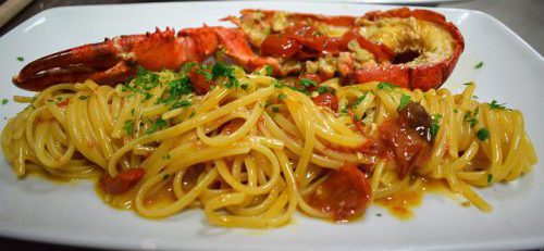 spaghetti o linguine all' astice primi piatti