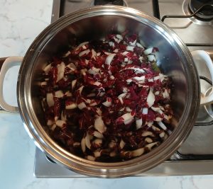 risotto con radicchio precoce di treviso